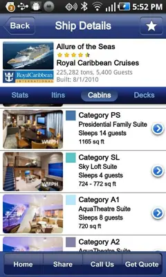 Cruise Finder android App screenshot 1