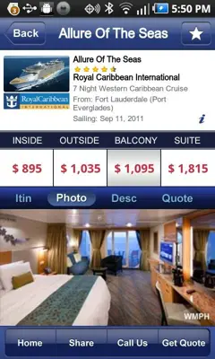 Cruise Finder android App screenshot 2